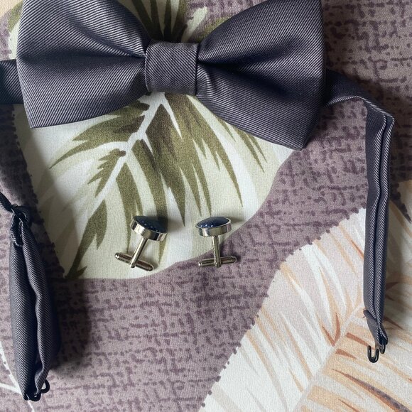 Custom-Tailored Classic Silver Grey Tuxedo - Picture 12 of 16